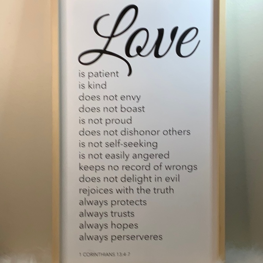 Wall Art . Love is… ( NWOT) - Picture 2 of 3